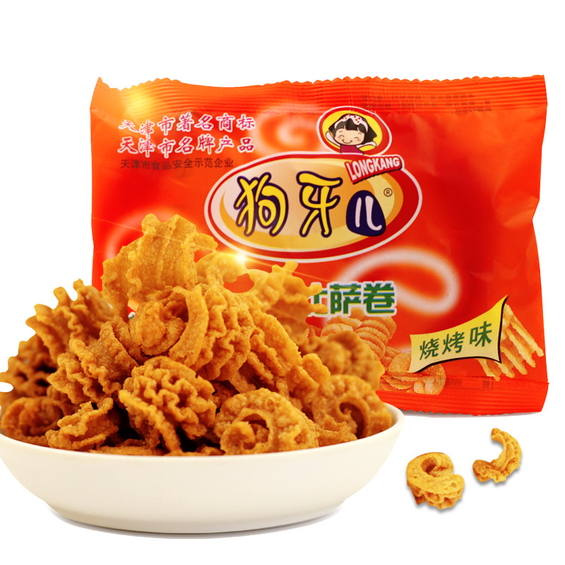 狗牙儿 披萨卷 20g（烧烤味） - 咚子零食铺